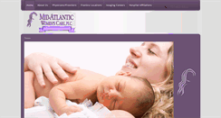 Desktop Screenshot of midatlanticwomenscare.com