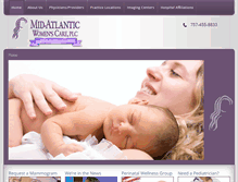 Tablet Screenshot of midatlanticwomenscare.com
